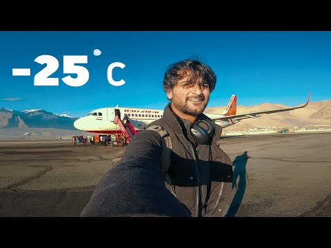 Ice skating on Frozen lake in Ladakh ( My first Vlog )