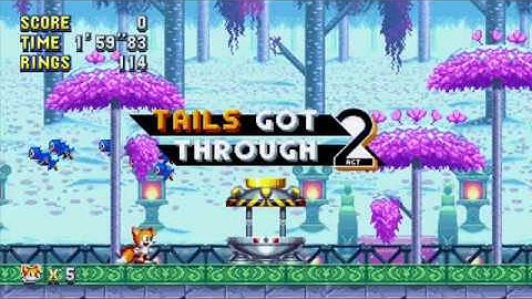 Sonic Mania : Press Garden Act 2 - Boss Skip with Super Tails -