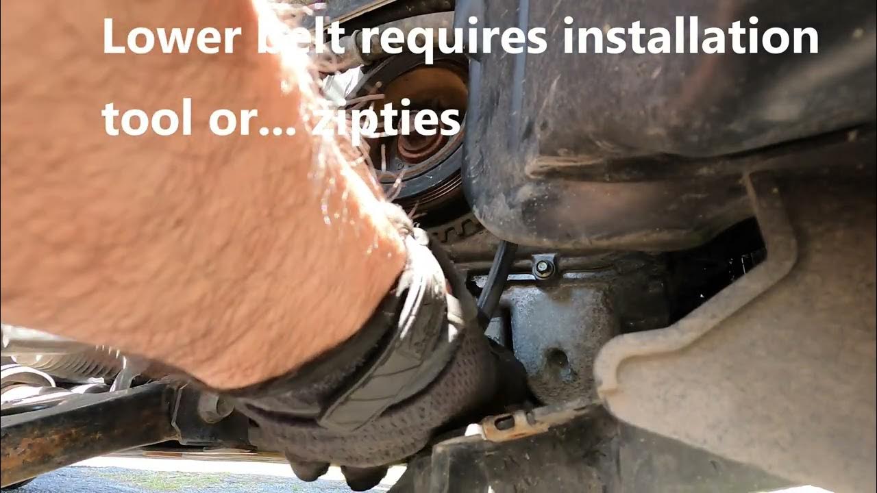 2009 Mazda 3 Serpentine belt/ AC Compressor belt replacement - YouTube