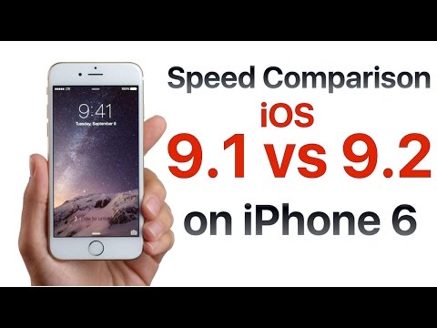 आईफोन 6 आईओएस 9.1 बनाम आईओएस 9.2 (अंतिम रिलीज)