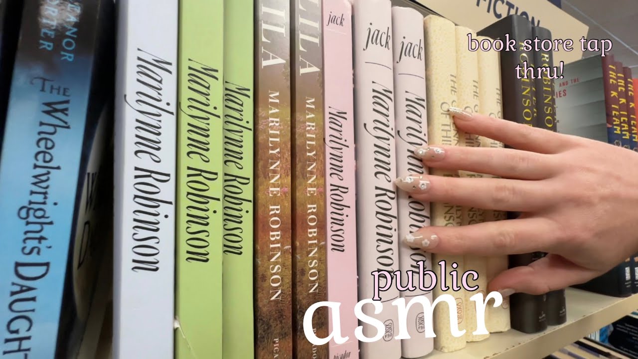 asmr in PUBLIC | book store tapping! all the tingly book taps! 📚