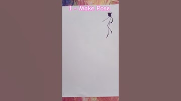 Stickman Drawing tutorial ✏️✨| #howtodraw #stickman #pencildrawing