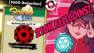 NOVOS CÓDIGOS 1000 SPINS e 300K RELL COINS!! UPDATE 210 no SHINDO