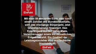Bürgergeld &amp; Grundsicherung: Woher kommt das Geld? | Kosten &amp; Fakten | EinFakt