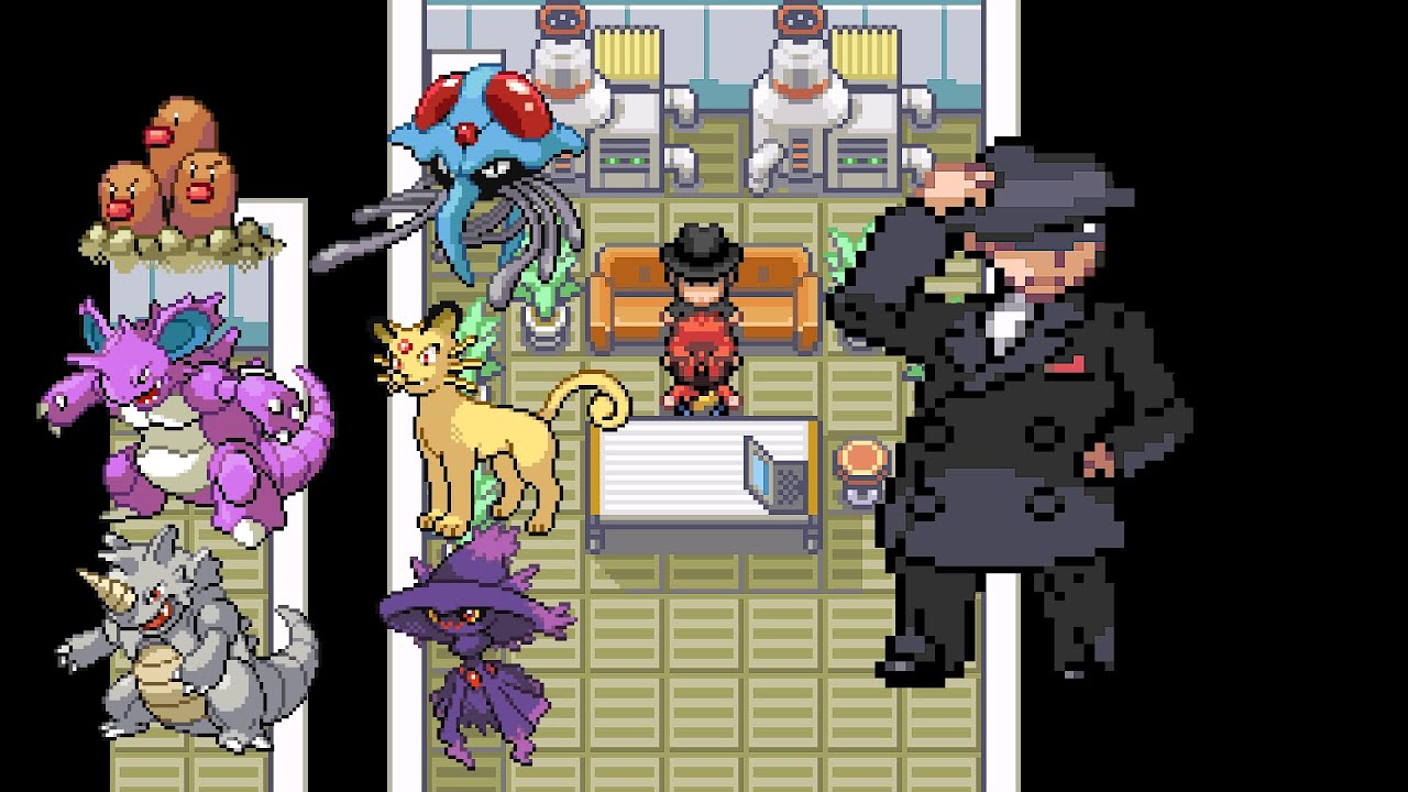 Pokemon Aesthetic Red • Leader Giovanni - Rocket Hideout