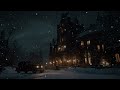 Snowstorm Surrounding a Medieval Castle at Night | Dark Fantasy Ambience with Blizzard Wind Sounds