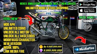 Update‼️Herex Simulator Indonesia Max 2 Mod Apk Versi Terbaru 2026 - Unlimited Coins & Unlock Bike screenshot 5