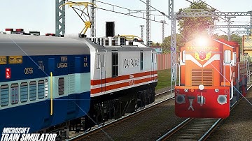 Loco Change Diesel To Electric || Jaipur Express || MSTS Open Rails Journey Part 1