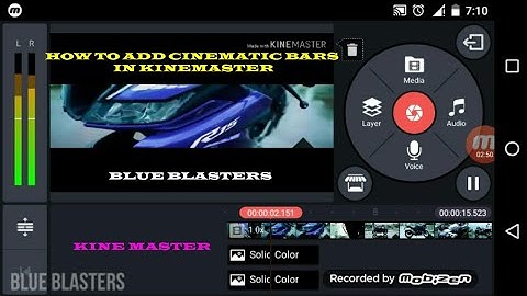 HOW TO ADD CINEMATIC BARS open & close IN KINEMASTER