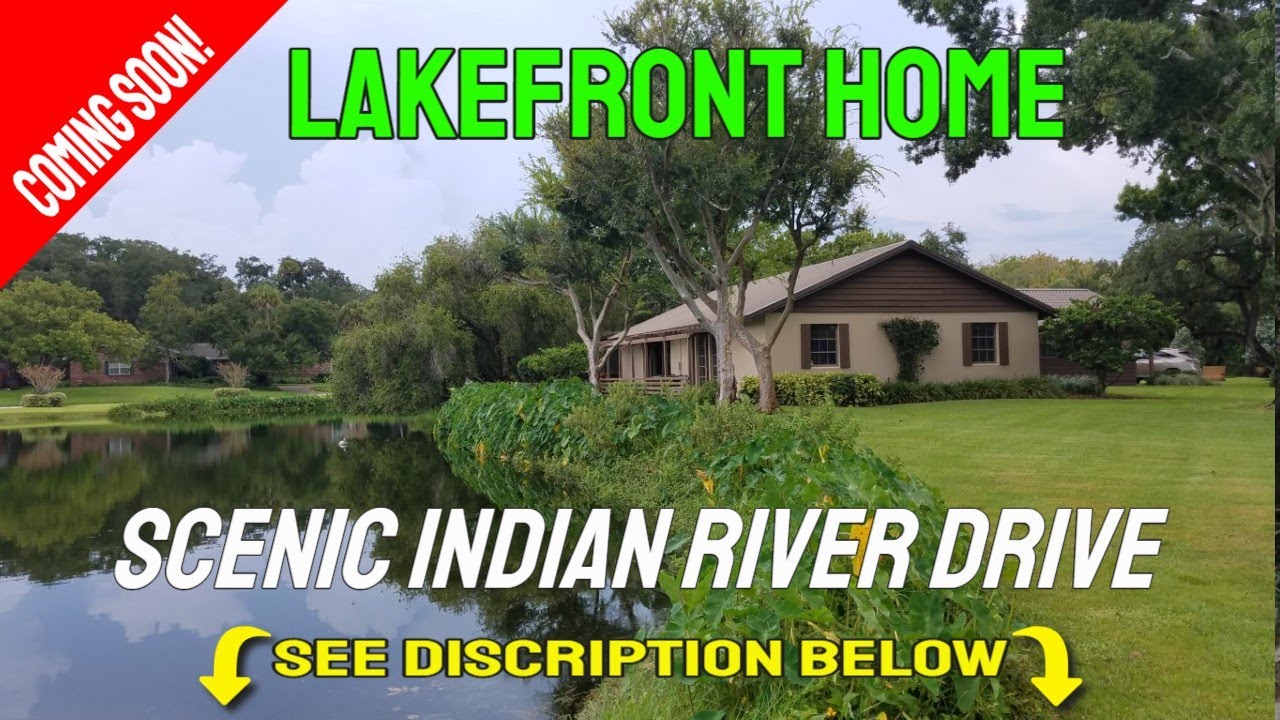 Lakefront Homes For Sale On Large 1.4 Ac Lot In Cocoa FL YouTube