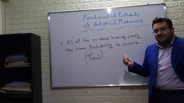 Fundemental Postulate of statistical mechanics | Statistical Mechanics