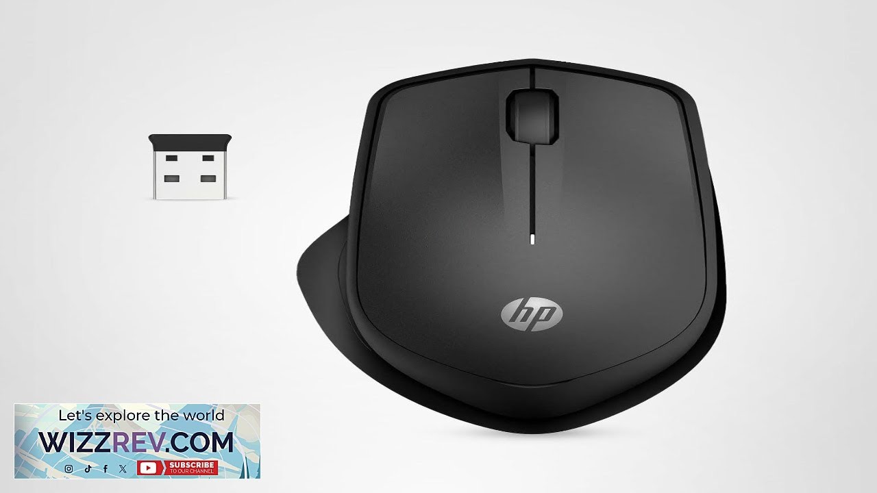 HP 280 Silent Wireless Mouse Ergonomic Right Handed Design 2.4GHz USB
