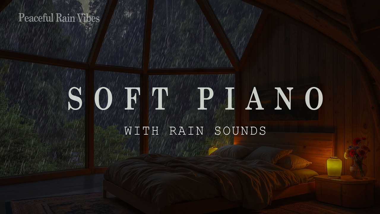 Soothing Piano with Rain Sounds for Deep Sleep 🌧️ Deep Sleep Music to ...