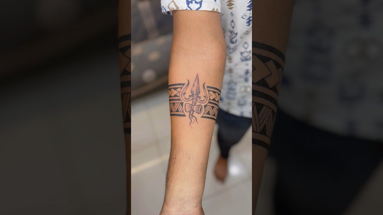 Trishul Band Tattoo l Mahadev Tattoo 