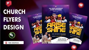 How to create a professional church flyers Design on #Coreldraw #Timigraphics