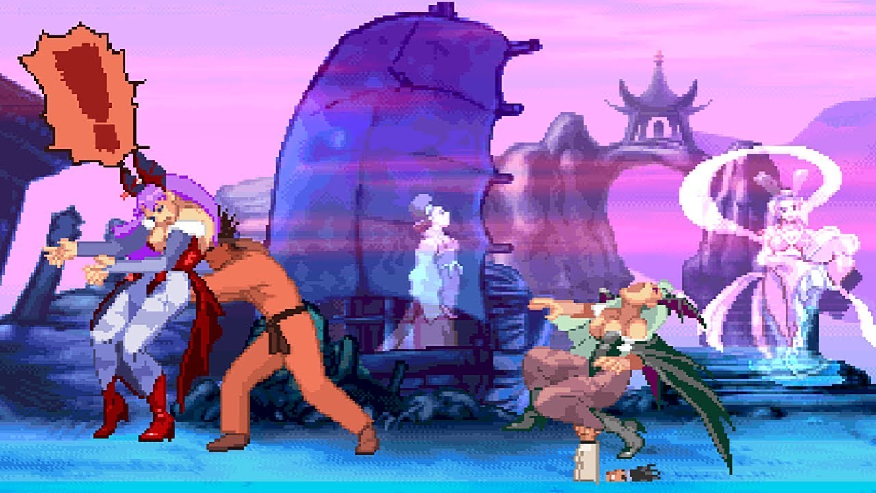 [MUGEN Ryona] Morrigan Aensland VS Kan Cho Man {Darkstalkers 🆚 KFM Edit Char}