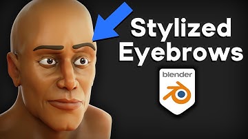 How to Create Stylized Eyebrows on Characters in Blender (Tutorial)