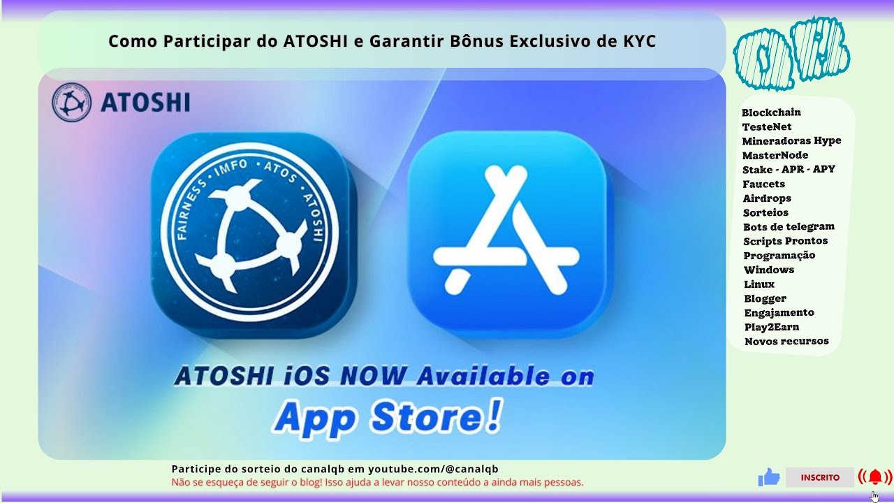 Participe do ATOSHI e Garanta Agora Mesmo Seu Bônus Exclusivo de KYC!