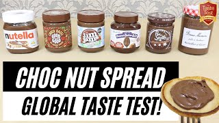 CHOCOLATE SPREAD TASTE TEST & Fun Facts! | World's Best Hazelnut Spread? | Nutella versus the World.