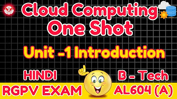 Cloud Computing | AL604 (a) Unit 1 One Shot | RGPV Exam Special With Best  Notes + Hindi Explanation