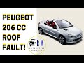 Peugeot 206cc roof fault