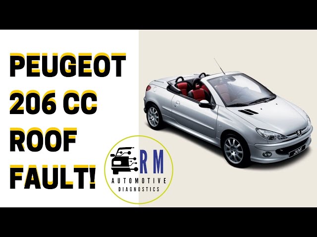 Peugeot 206cc roof fault 