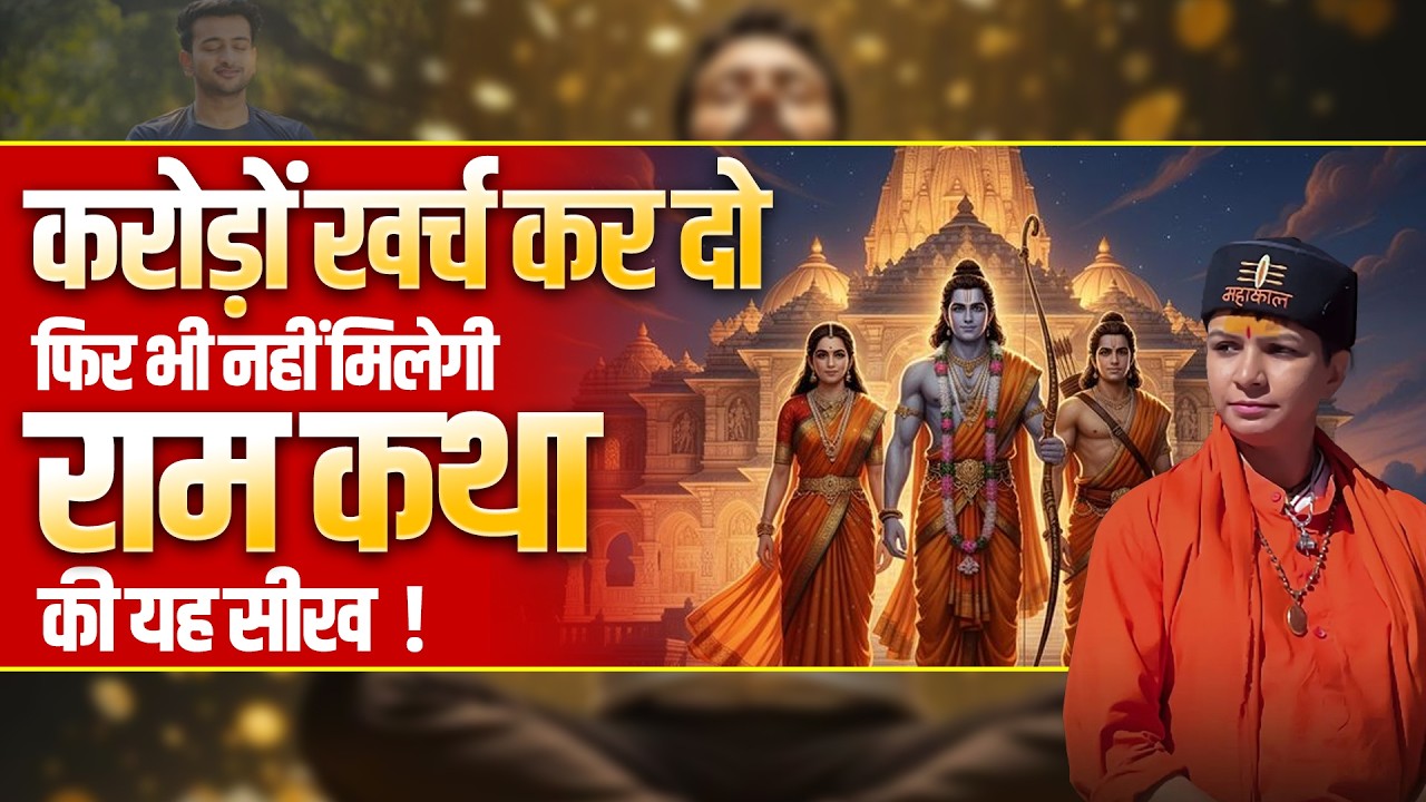करोड़ों खर्च कर दो…फिर भी नहीं मिलेगी राम कथा की यह सीख | Sadhvi Varsha Nagar Ji