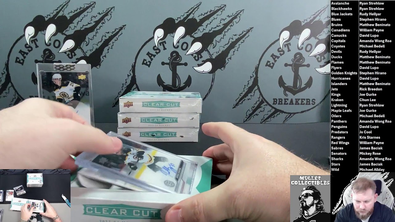 2023/24 Upper Deck Clear Cut Hockey 15 Box Case Break #1 (2-15-25)