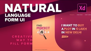 Creative Way to fill form (Natural Language Form) in Adobe XD 2020 | hindi #xdtutorial #uidesign