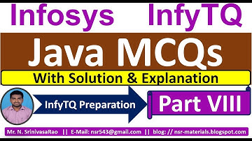 InfyTQ Java MCQs | Java MCQs for InfyTQ 2023 | Java MCQs Solution & Explanation | Part-8
