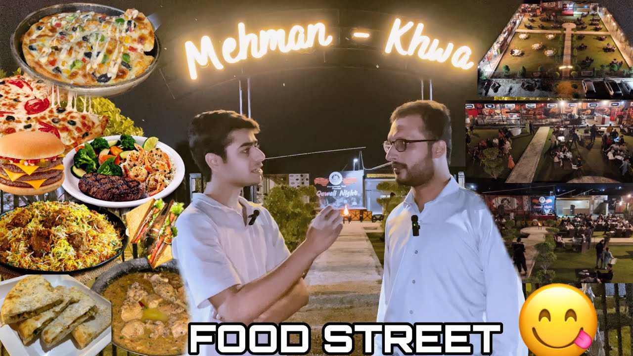 Mini food street found near university of Lahore mehman - khawa