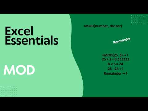 MOD - Excel Essentials S04E09