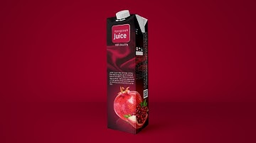Product Packaging Design (Pomegranate Juice) - Photoshop Tutorial