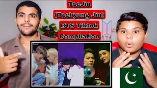 Taejin Taehyung Jin Bts Tiktok Compilation Tiktok Edit Stan Reaction