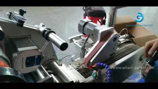 Fully automatic horizontal test tube stationery pen lipstick multi purpose labeling machine