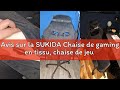 Avis sur la SUKIDA Chaise de gaming en tissu, chaise de jeu ergonomique avec repose-pieds, chaise d'