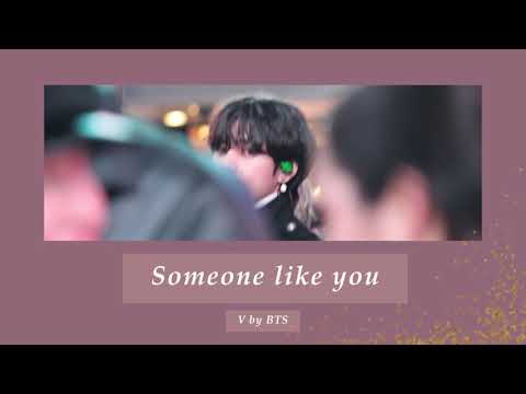 V (BTS) - Someone like you  【日本語字幕/歌詞/和訳】Adele cover