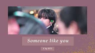 V (BTS) - Someone like you  【日本語字幕/歌詞/和訳】Adele cover Resimi