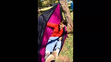 Double Camping Hammock with Tree Straps by Live Infinitely Video Product ReviewHammock