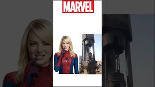 Marvel Female Character 🥵 Vs Hydraulic Impact Press #marvel #spiderman #ironman