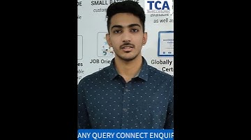 Testimonial Video of TCA Training and Development | Feedback Data Basic Computers | Tally | Excel