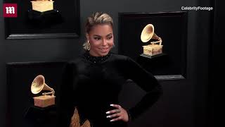 Ashanti shows some leg in puffy skirt at 2019 Grammy Awards