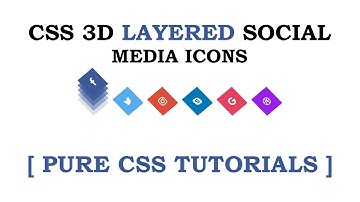 CSS 3D Isometric Social Media Icon Hover Effects | HTML & CSS