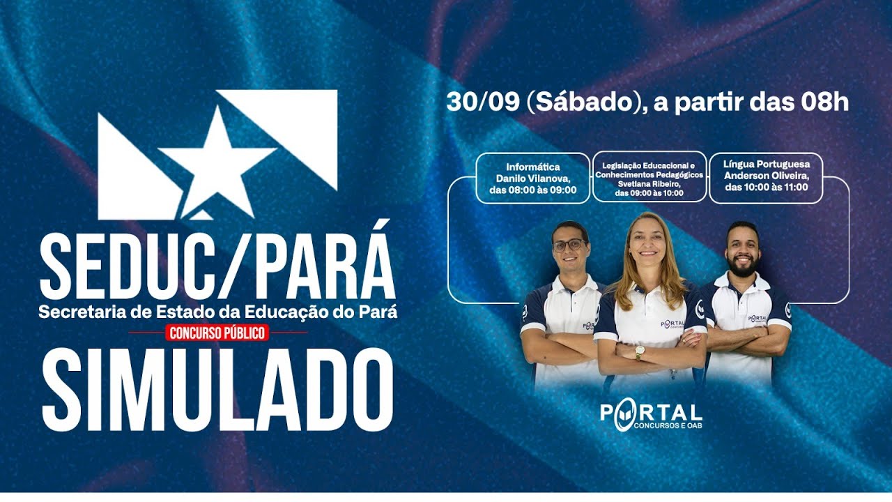 SEDUC PARÁ -  SIMULADO. @CursosdoPortal
