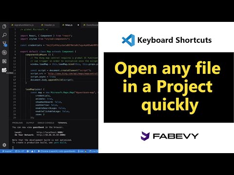 Visual Studio Cod Shortcut 04 | Open any file in a project quickly