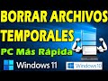 COMO ELIMINAR ARCHIVOS TEMPORALES DE MI PC WINDOWS 11 y 10 🚀 PC Más Rápida 💯