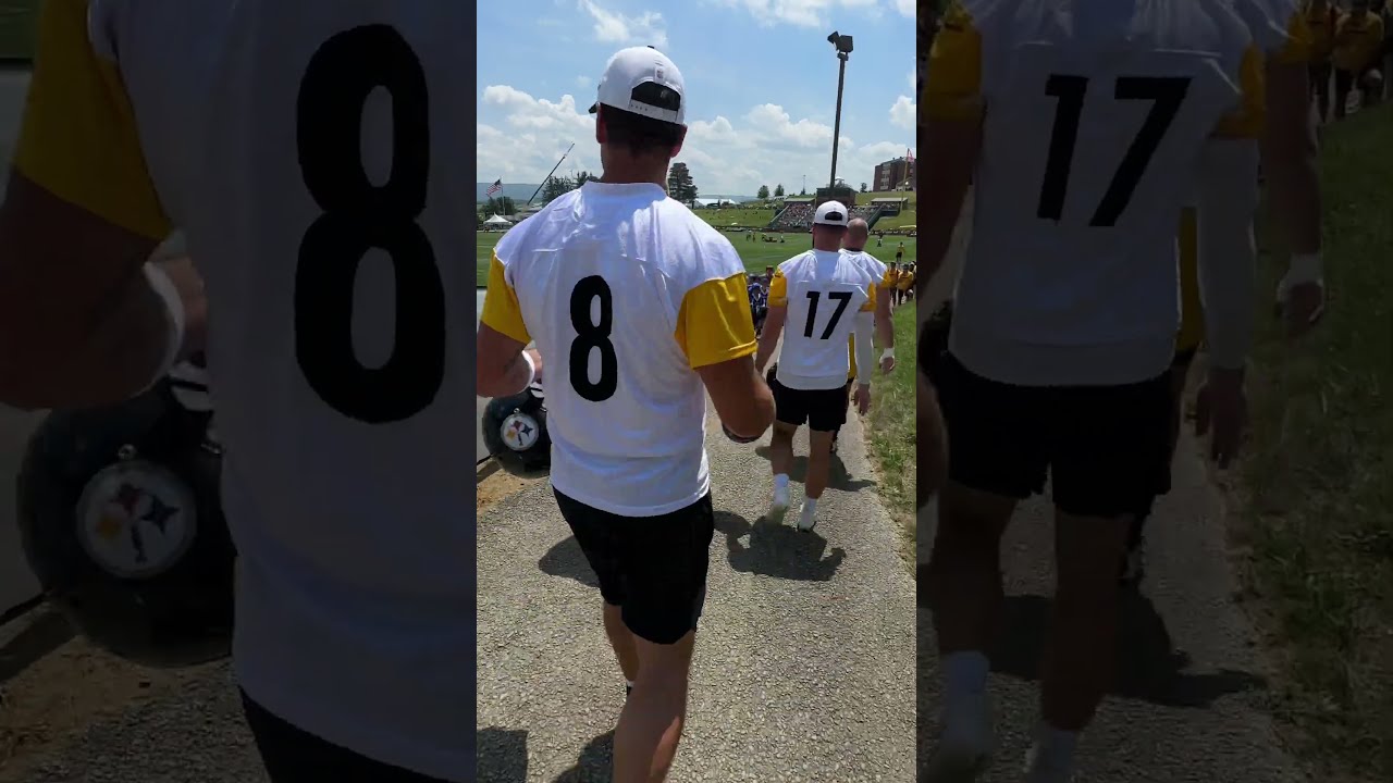 First Time Down The Hill For Aaron Rodgers Steelers Steelerscamp