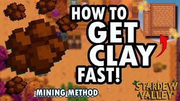 HOW TO FARM/GET CLAY FAST - [STARDEW VALLEY]- TUTORIAL- 1.6 VER!