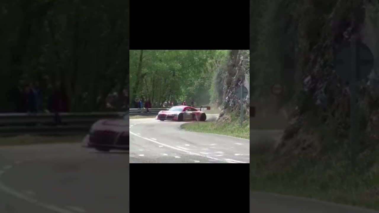 Accidente de Audi r8 de Fombona             subida al Fito de 2016 