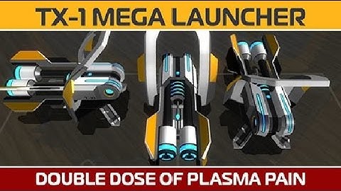 Robocraft Update - Mega Plasma Launcher!  (Tx-1)